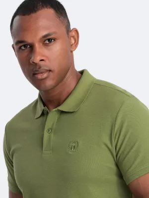 Mens t -thirt cu guler OMBRE OM-POBS-0100 MĂSLIN