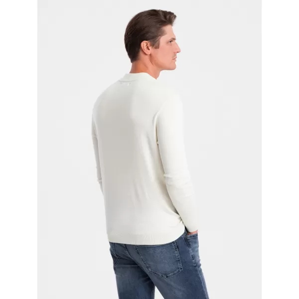  Pulover pentru bărbați OMBRE OM-SWTN-0100 CREMĂ 