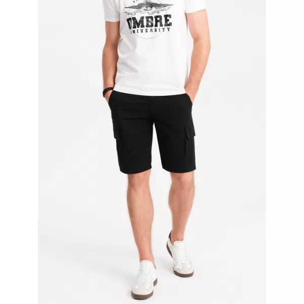  Pantaloni scurţi OMBRE OM-SRCG-0133 NEGRU 
