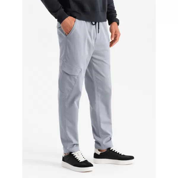  Pantaloni OMBRE OM-PAJO-0199 GRI DESCHIS 
