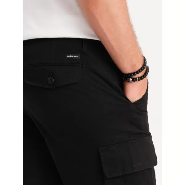  Pantaloni scurţi OMBRE OM-SRCG-0133 NEGRU 