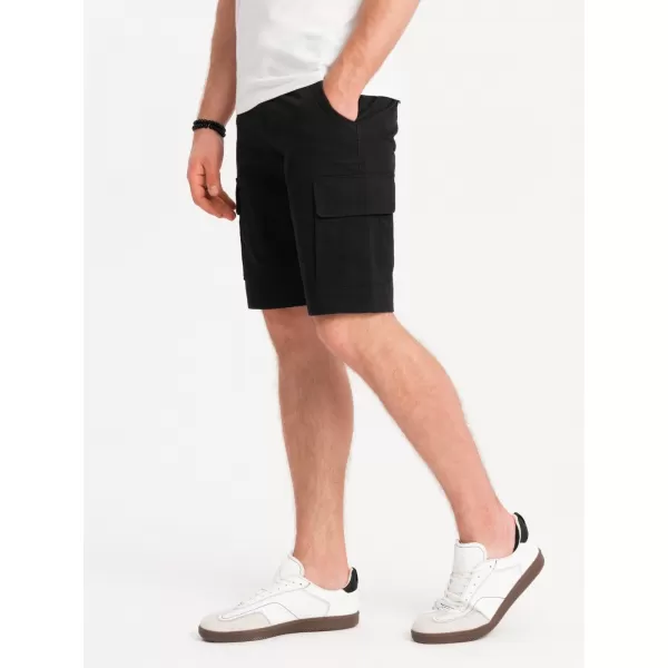  Pantaloni scurţi OMBRE OM-SRCG-0133 NEGRU 