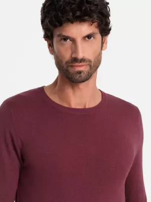 Pulover pentru bărbați OMBRE OM-SWBS-0106 BURGUNDIA