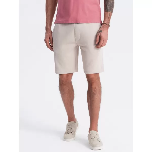  Pantaloni scurţi OMBRE OM-SRBS-0139 BEJ UȘOR 