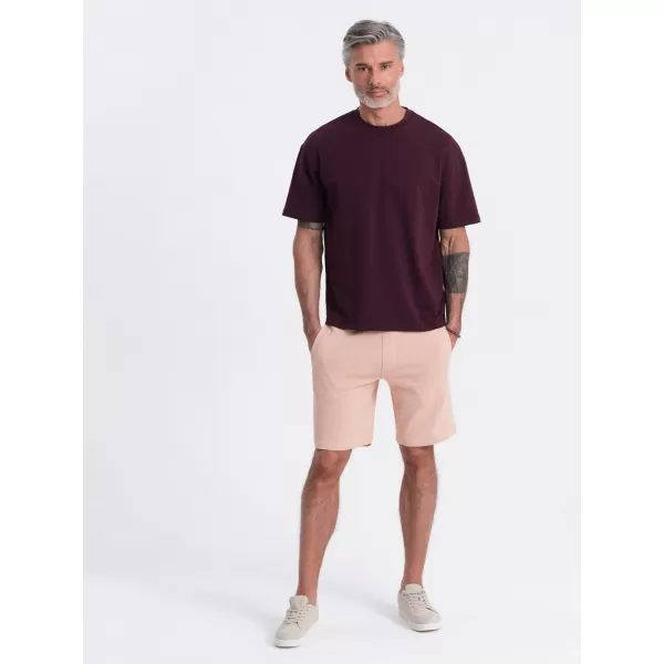  Pantaloni scurţi OMBRE OM-SRBS-0139 ROZ PULBERE 