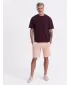 Pantaloni scurţi OMBRE OM-SRBS-0139 ROZ PULBERE