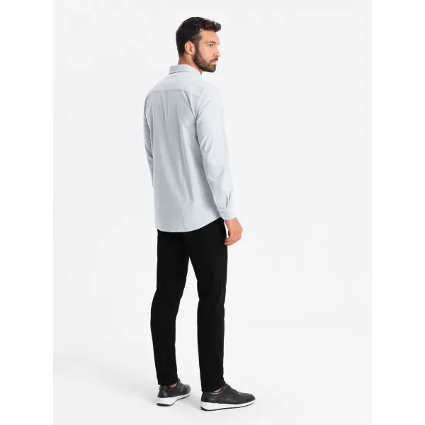  Cămaşă OMBRE OM-SHOS-0172 GRI DESCHIS 