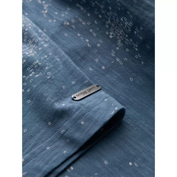 Cămaşă OMBRE OM-TSFP-0179 DENIM ALBASTRU 