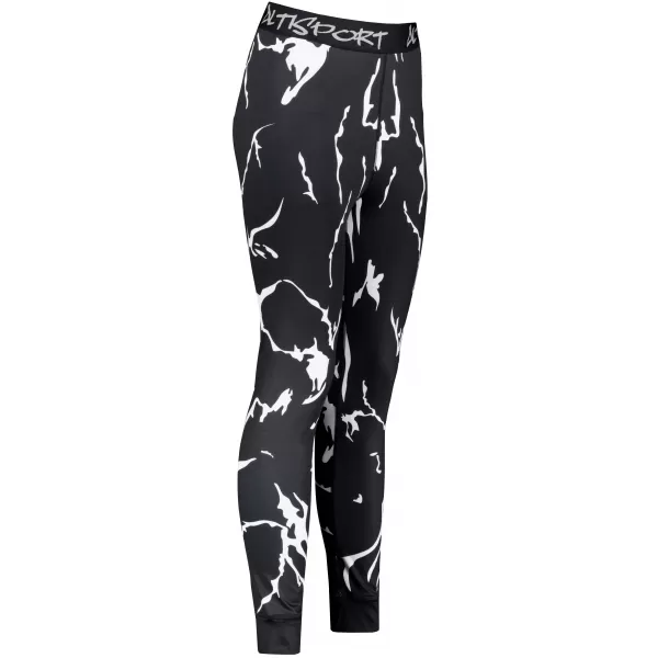  Premium funcțional de pantaloni termi funcționali pentru femei ALTISPORT VOJ/ALW052TER02 NEGRU 