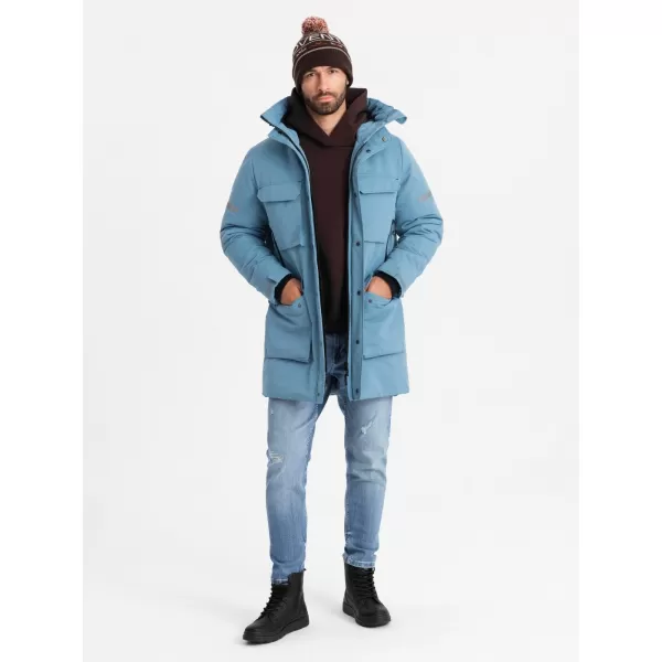  Sacou OMBRE OM-JALJ-0169 ALBASTRU 