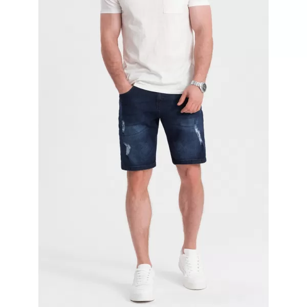  Pantaloni scurţi OMBRE OM-SRDS-0146 ALBASTRU ÎNCHIS 