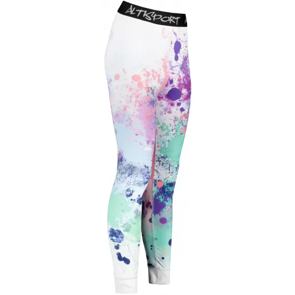  Premium funcțional de pantaloni termi funcționali pentru femei ALTISPORT VOJ/ALW055TER02 PURPLE-VERDE 