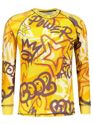 Tricou funcțional pentru bărbați cu mânecă lungă premium ALTISPORT VOJ/ALM054TER01 CHIHLIMBAR