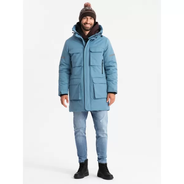  Sacou OMBRE OM-JALJ-0169 ALBASTRU 