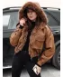 Geacă pentru doamne DSTREET SOFTREBEL TY4761 CARAMEL