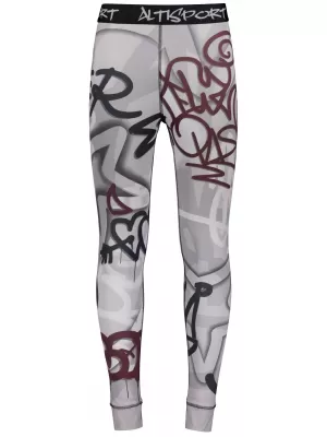Premium funcțional pentru pantaloni termo funcționali pentru bărbați ALTISPORT VOJ/ALM054TER02 GRI ÎNCHIS
