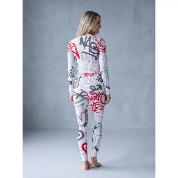  Premium funcțional de pantaloni termi funcționali pentru femei ALTISPORT VOJ/ALW054TER02 GRI -RED 