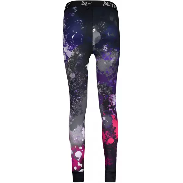  Premium funcțional de pantaloni termi funcționali pentru femei ALTISPORT VOJ/ALW055TER02 NEGRU -PINK 