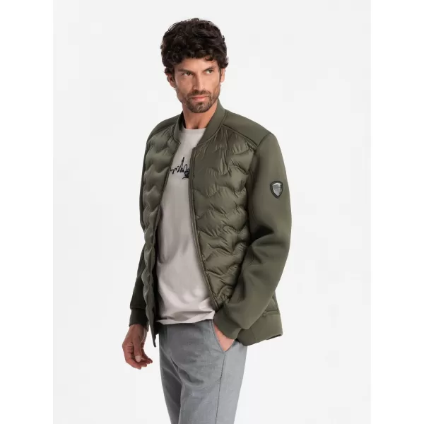  Sacou OMBRE OM-JALP-0141 VERDE MĂSLIN ÎNCHIS 