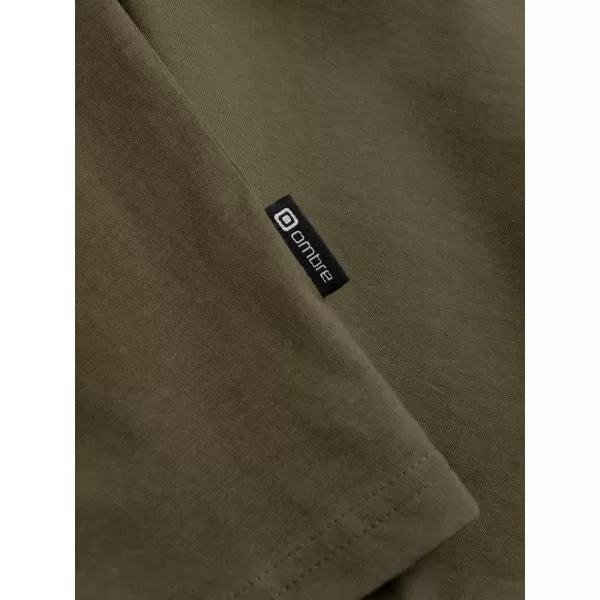  Tricou pentru bărbați cu mânecă lungă OMBRE OM-LSBL-0108 MĂSLIN ÎNTUNECAT 