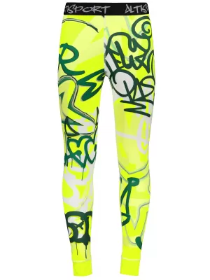 Premium funcțional pentru pantaloni termo funcționali pentru bărbați ALTISPORT VOJ/ALM054TER02 FLUO