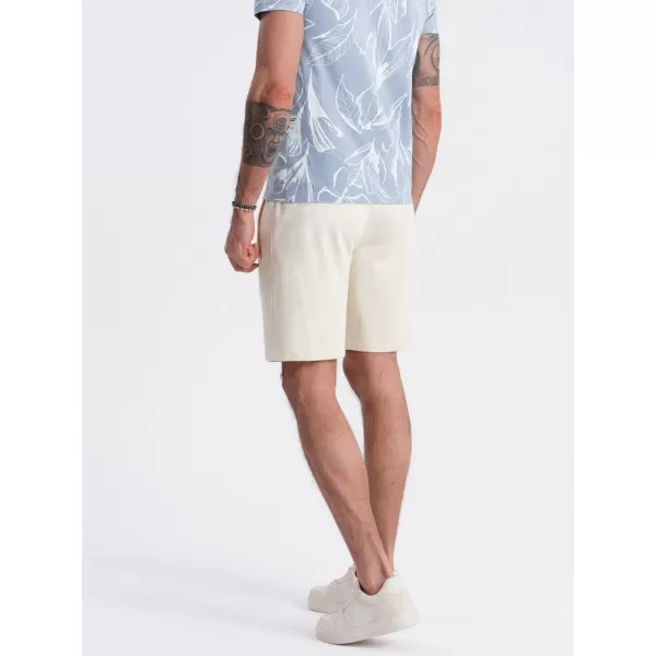  Pantaloni scurţi OMBRE OM-SRBS-0139 CREMĂ 