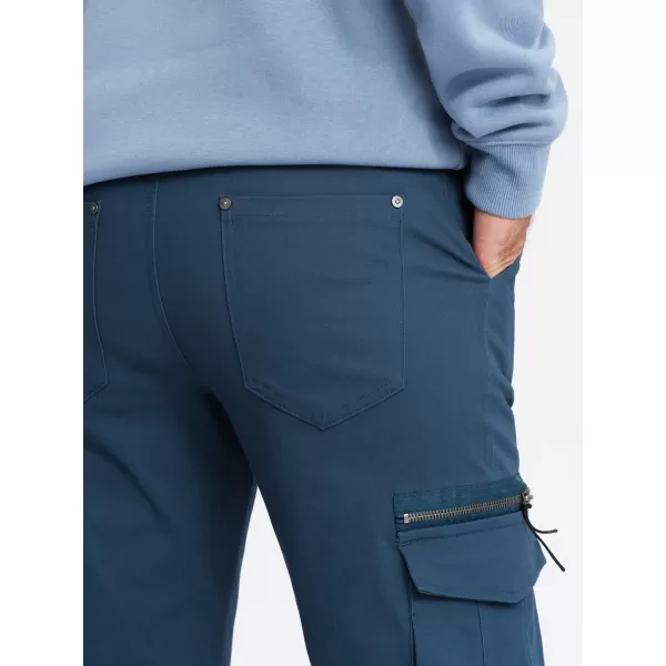  Pantaloni OMBRE OM-PACG-0196 ALBASTRU ÎNCHIS 