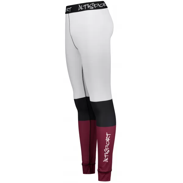  Premium funcțional pentru pantaloni termo funcționali pentru bărbați ALTISPORT VOJ/ALM051TER02 BURGUNDIA 