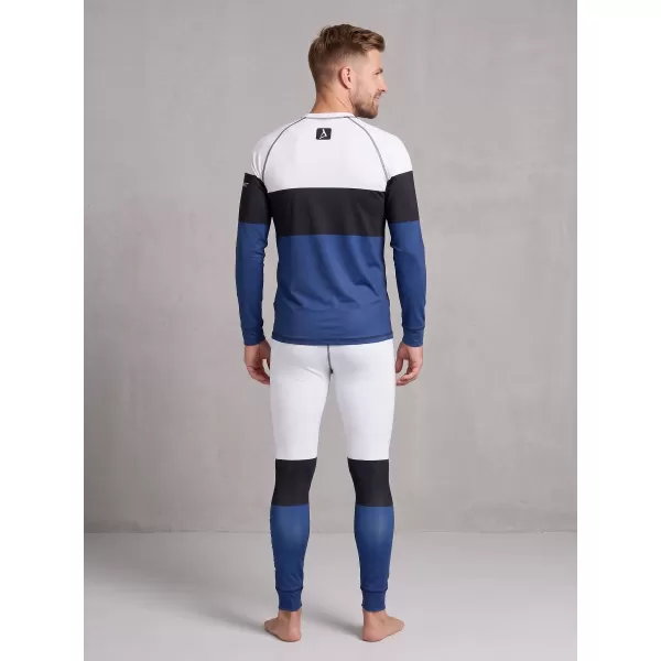  Premium funcțional pentru pantaloni termo funcționali pentru bărbați ALTISPORT VOJ/ALM051TER02 ALB -BLUE 