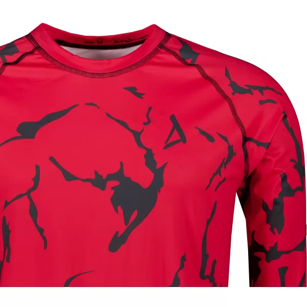  Tricou funcțional pentru bărbați cu mânecă lungă premium ALTISPORT VOJ/ALM052TER01 ROŞU 