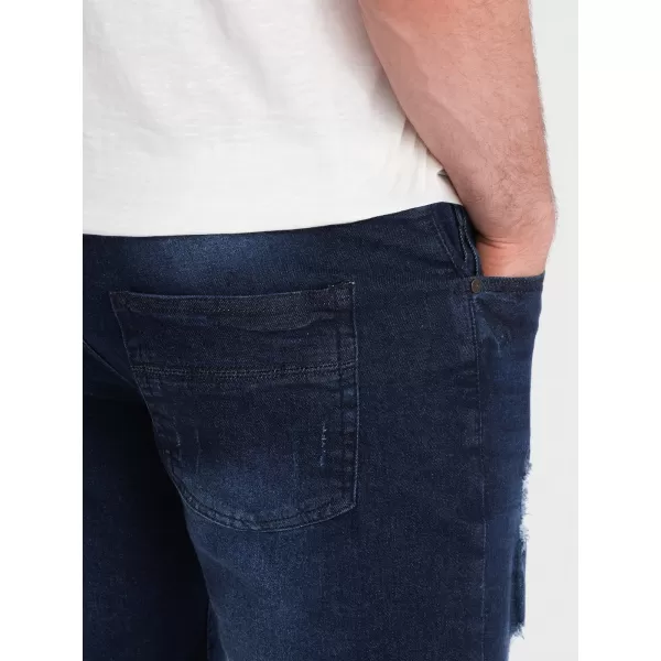  Pantaloni scurţi OMBRE OM-SRDS-0146 ALBASTRU ÎNCHIS 