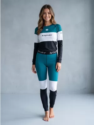 Premium funcțional de pantaloni termi funcționali pentru femei ALTISPORT VOJ/ALW051TER02 KEROSEN/NEGRU