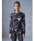 Tricou funcțional pentru femei cu mâneci lungi premium ALTISPORT VOJ/ALW052TER01 NEGRU