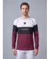 Tricou funcțional pentru bărbați cu mânecă lungă premium ALTISPORT VOJ/ALM051TER01 BURGUNDIA