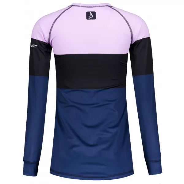  Tricou funcțional pentru femei cu mâneci lungi premium ALTISPORT VOJ/ALW051TER01 VIOLET/ALBASTRU 
