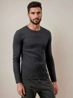 Pulover pentru bărbați DSTREET wx2293 GRI ÎNCHIS