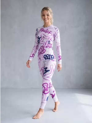 Premium funcțional de pantaloni termi funcționali pentru femei ALTISPORT VOJ/ALW054TER02 VIOLET