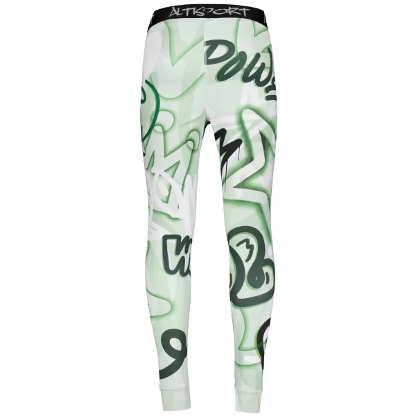  Premium funcțional pentru pantaloni termo funcționali pentru bărbați ALTISPORT VOJ/ALM054TER02 VERDE 