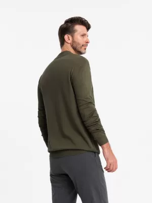 Pulover pentru bărbați OMBRE OM-SWTN-0100 KAKI