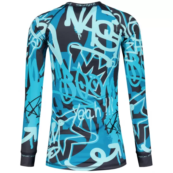  Tricou funcțional pentru femei cu mâneci lungi premium ALTISPORT VOJ/ALW054TER01 NEGRU -BLUE 