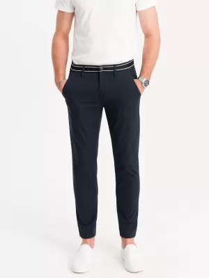 Pantaloni OMBRE OM-PACP-0118 ALBASTRU MARIN
