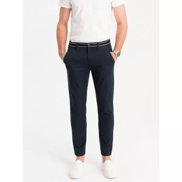  Pantaloni OMBRE OM-PACP-0118 ALBASTRU MARIN 