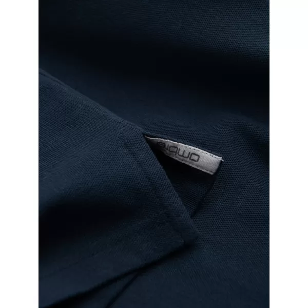 Mens t -thirt cu guler OMBRE OM-POBS-0100 ALBASTRU MARIN 