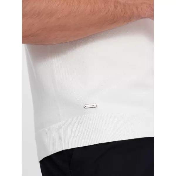  Mens t -thirt cu guler OMBRE OM-POSS-0118 ALB 