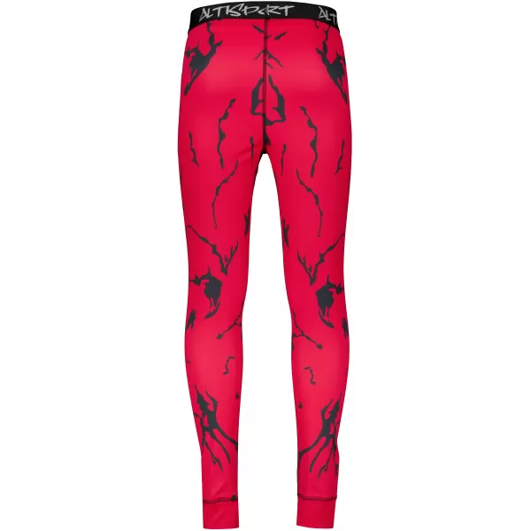  Premium funcțional pentru pantaloni termo funcționali pentru bărbați ALTISPORT VOJ/ALM052TER02 ROŞU 