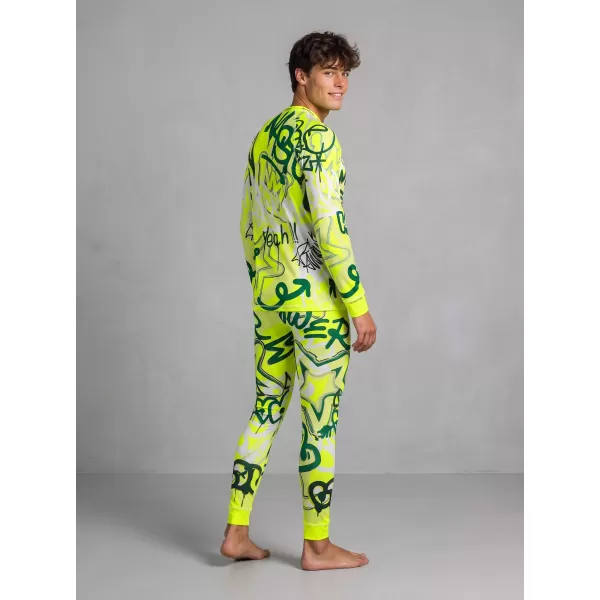  Premium funcțional pentru pantaloni termo funcționali pentru bărbați ALTISPORT VOJ/ALM054TER02 FLUO 