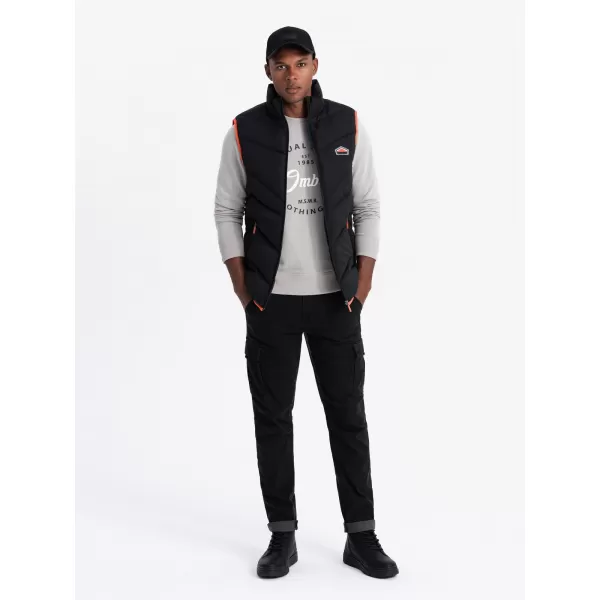  Vestă OMBRE OM-JAVJ-0210 NEGRU 