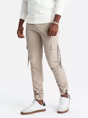 Pantaloni OMBRE OM-PACG-0197 NISIP