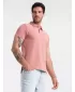 Mens t -thirt cu guler OMBRE OM-POBS-0100 ROZ ÎNCHIS