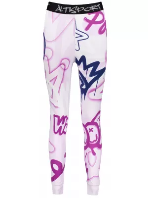 Premium funcțional de pantaloni termi funcționali pentru femei ALTISPORT VOJ/ALW054TER02 VIOLET